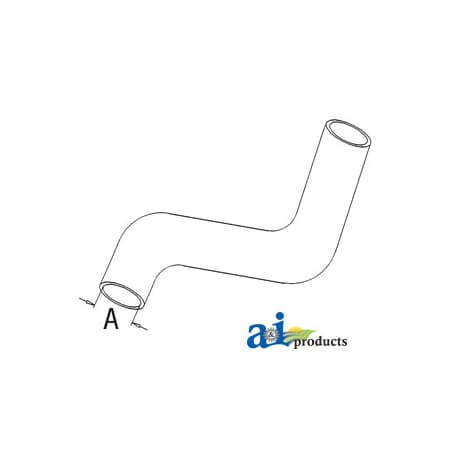 A & I Products Radiator Hose, Bottom 10" x1.5" x1.5" A-534180M1